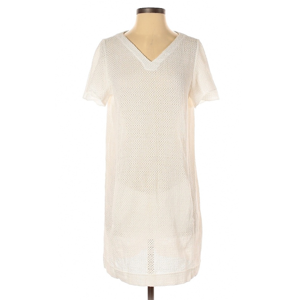 Maiyet White Open Weave Boho Shift Dress | IT 40 / US 4 | Ethical Luxury